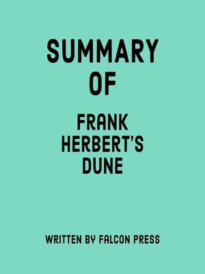 cover image of Summary of Frank Herbert's Dune